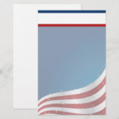 Patriottische Verenigde Staten Stationery met Lett Briefpapier (Voorkant / Achterkant)