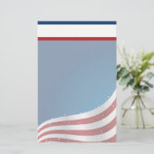 Patriottische Verenigde Staten Stationery met Lett Briefpapier (Staand voorkant)