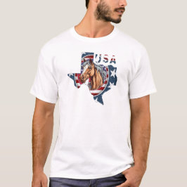 Patriottische Verenigde Staten Texas T-shirt