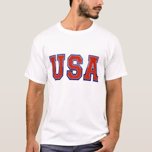 Patriottische Verenigde Staten van Amerika in het T-shirt (Voorkant)