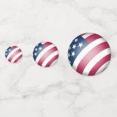Patriottische Verenigde Staten van Amerika Vlag Co Confetti (Achterkanten)