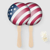 Patriottische Verenigde Staten van Amerika Vlag Fu Handwaaier (Voorkant en achterkant)