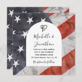 Patriottische Verenigde Staten Vlag Christelijk Cr Kaart (Voorkant / Achterkant)