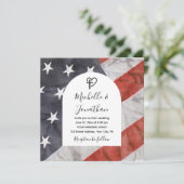 Patriottische Verenigde Staten Vlag Christelijk Cr Kaart (Staand voorkant)