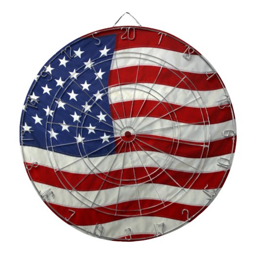 Patriottische Verenigde Staten Vlag Dart Board Dartbord (Voorkant)