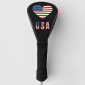 Patriottische Verenigde Staten Vlag Golf Club Head Golfheadcover (Voorkant)