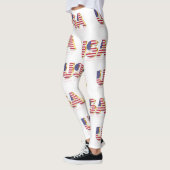 Patriottische Verenigde Staten Vlag Leggings (Links)