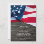 Patriottische Verenigde Staten Vlag Militair Afstu Kaart (Achterkant)