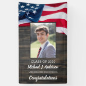 Patriottische Verenigde Staten Vlag Militair Afstu Spandoek (Verticaal)