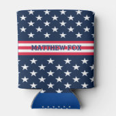 Patriottische Verenigde Staten Vlag 🇺🇸 Stars & S Blikjeskoeler (Achterkant)