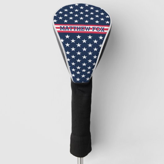Patriottische Verenigde Staten Vlag 🇺🇸 Stars & S Golfheadcover (Voorkant)