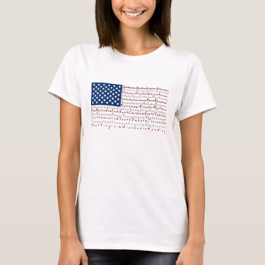 Patriottische Verenigde Staten Vlag T-Shirt (Voorkant)