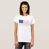 Patriottische Verenigde Staten Vlag T-Shirt (Voorkant volledig)