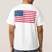 Patriottische Verenigde Staten Vlag T-Shirt (Achterkant)