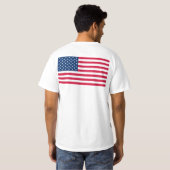 Patriottische Verenigde Staten Vlag T-Shirt (Achterkant volledig)