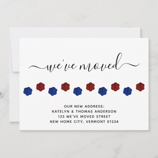 Patriottische verf drukt persoonlijke bewegingen aankondiging (Voorkant)