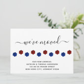 Patriottische verf drukt persoonlijke bewegingen aankondiging (Staand voorkant)