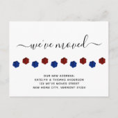 Patriottische verf drukt persoonlijke bewegingen aankondigingskaart (Voorkant)