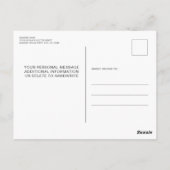 Patriottische verjaardag Elegant Red Blue Glitter  Briefkaart (Achterkant)