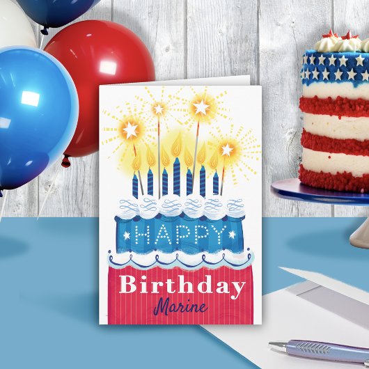 Patriottische Verjaardag Kaart