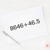 Patriottische verklaring ovale sticker (Envelop)