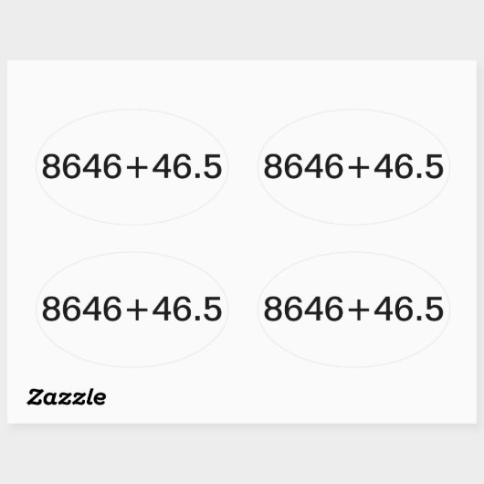 Patriottische verklaring ovale sticker (Vel)