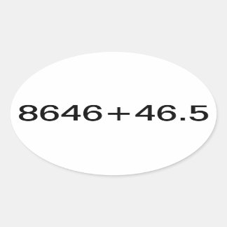 Patriottische verklaring ovale sticker