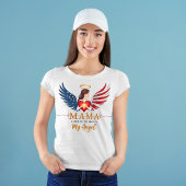 Patriottische Verpleegster Mama, Mijn Engel T-shirt