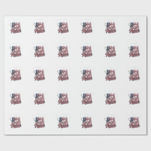 Patriottische Verpleegster USA Hart Stethoscoop Sh Cadeaupapier