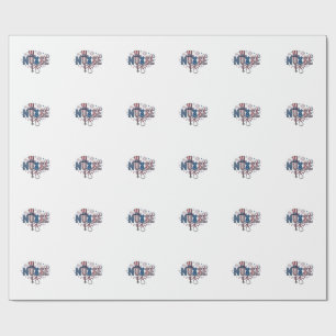 Patriottische Verpleegster Vintage Gravure Vector  Cadeaupapier