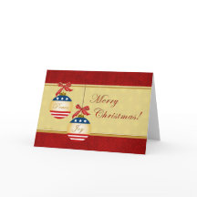 Patriottische versienten Wenskaart met vrolijk ker