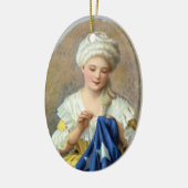 Patriottische versiering—Betsy Ross Keramisch Ornament (Links)