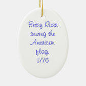Patriottische versiering—Betsy Ross Keramisch Ornament (Achterkant)