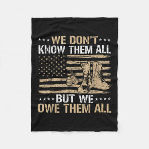 Patriottische veteraan Amerikaanse vlag 4 juli vet Fleece Deken
