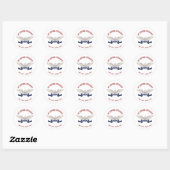 Patriottische veteraan Funeral Labels & Stickers (Vel)
