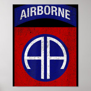 Patriottische veteraan militair verontrust 82e Air Poster