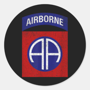 Patriottische veteraan militair verontrust 82e Air Ronde Sticker