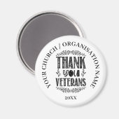 Patriottische veteranen Dag Gift Magneet (Voorkant / Achterkant)