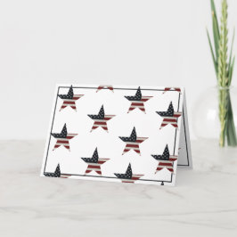 Patriottische Veteranendag Amerikaanse Vlag Star Kaart