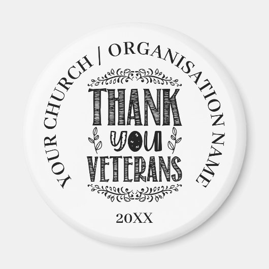 Patriottische Veterans Day-cadeau Magneet (Voorkant)