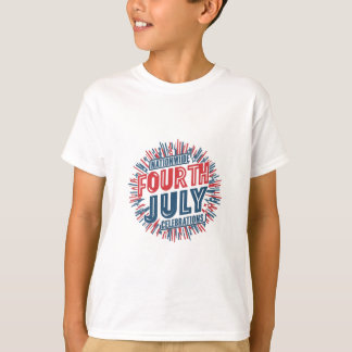 Patriottische vibes: 4 juli t-shirt