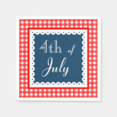 Patriottische vierde juli BBQ picknick servetten (Voorkant)