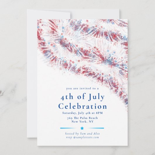 Patriottische Vierde Juli Viering Custom Kaart (Voorkant)