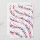 Patriottische Vierde Juli Viering Custom Kaart (Achterkant)