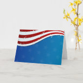 patriottische vierde van juli kaart - spatie (Gele Bloem)