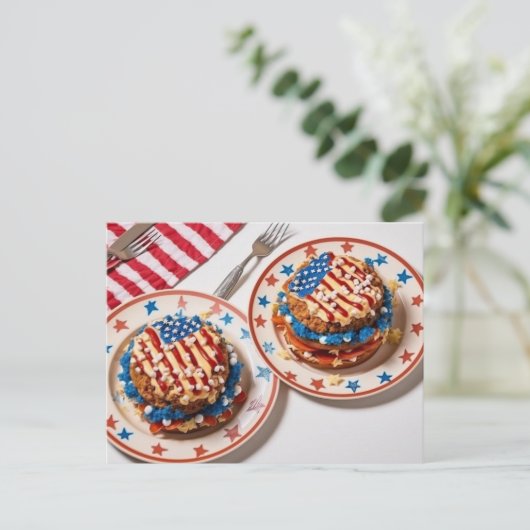 Patriottische Viering Briefkaart (Staand voorkant)