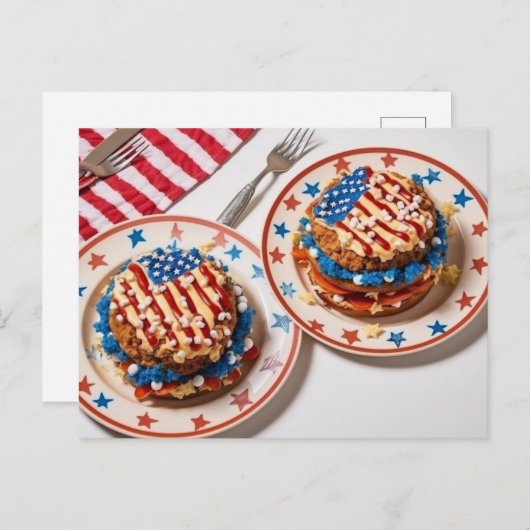 Patriottische Viering Briefkaart (Voorkant / Achterkant)