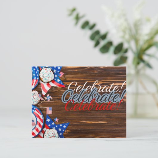 Patriottische Viering Briefkaart (Staand voorkant)