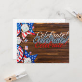 Patriottische Viering Kaart (Voorkant / Achterkant in situ)