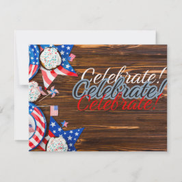 Patriottische viering kaart